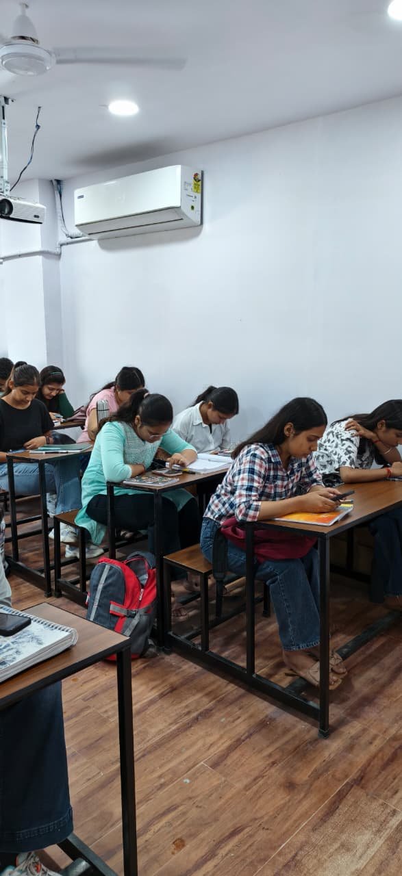 Vinay Academy classroom with students and teacher